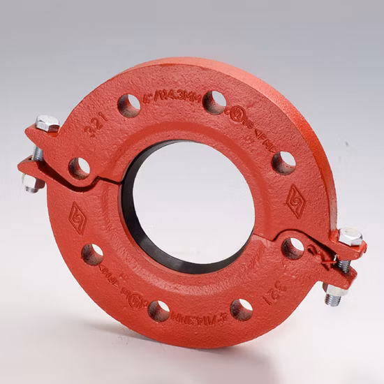 Casting Ductile Iron Grooved Flange Adaptor ASTM A536