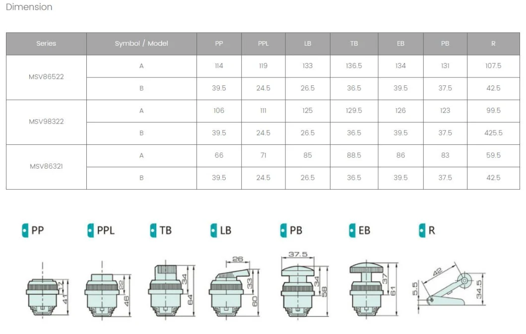 Two Way Air Valve Pneumatic Jmj-06 Mechanical Valve